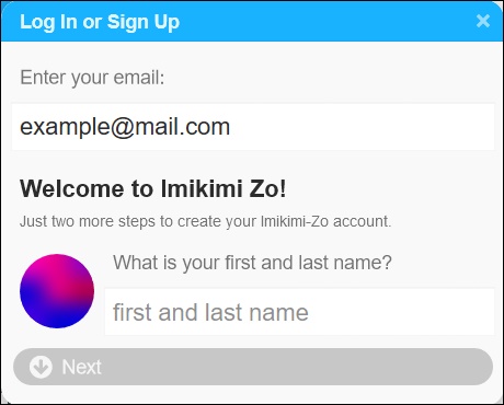 “注册Imikimi