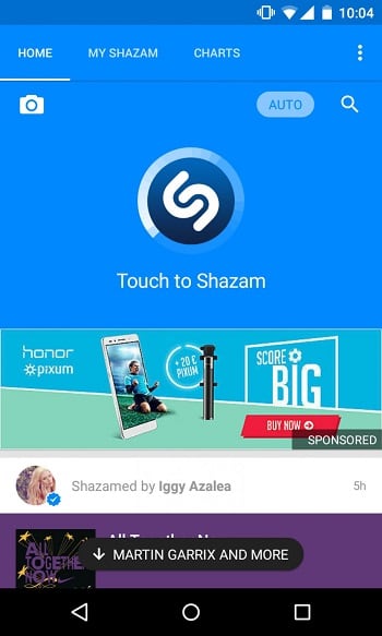 “使用Shazam”