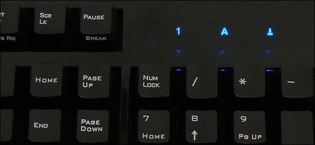 “键盘上的数字锁定”
